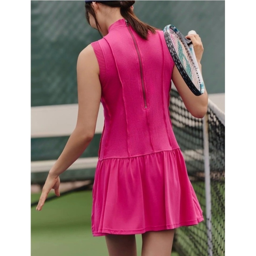 Daily Practice by Anthropologie Buzzer Beater Sleeveless Mini Dress Mauve Medium - Picture 3 of 9